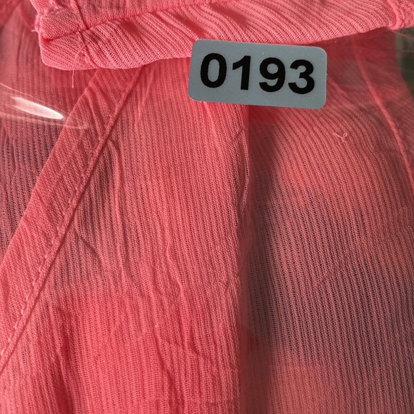 Liz Lange Maternity Pink Print Chiffon Lined Tank size Small - Picture 5 of 5